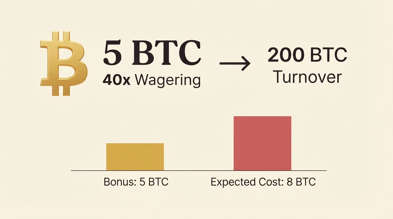 A welcome bonus promotional banner displaying a deposit match offer with Bitcoin and Australian dollar amounts side by side