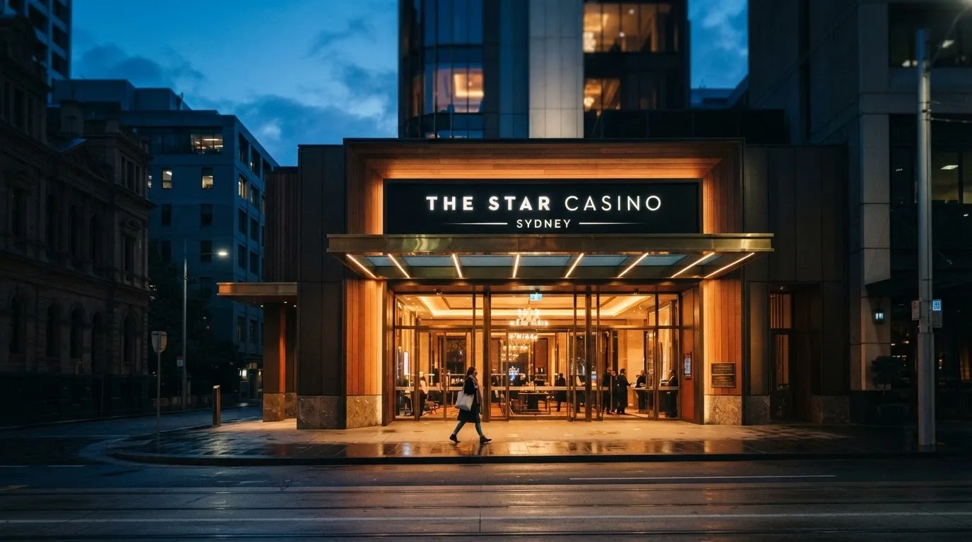 Casino Canberra branding or exterior detail showing current Iris Capital-era presentation