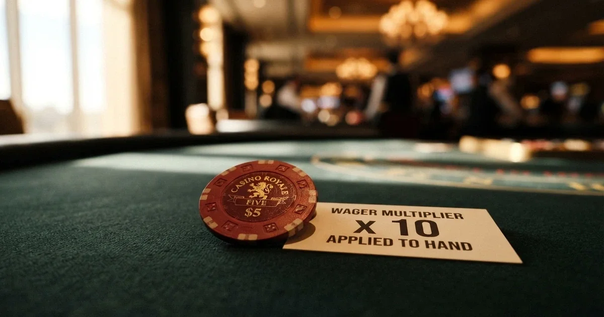 A split-screen comparison: a no-deposit badge beside a matched-deposit welcome offer, each with its key terms highlighted