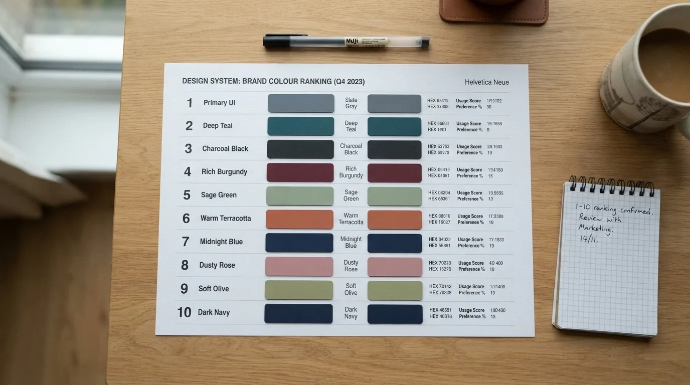 A visual summary of the ten featured casino logos or brand cards arranged in ranking order with key comparison data points beside each